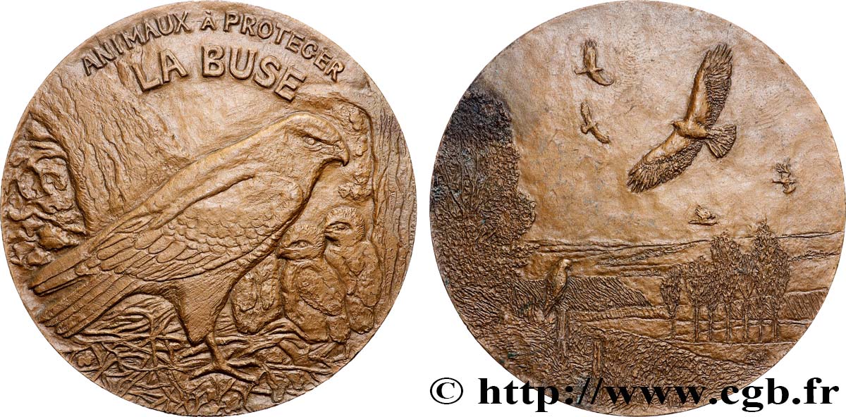 ANIMALS Médaille animalière - Buse AU