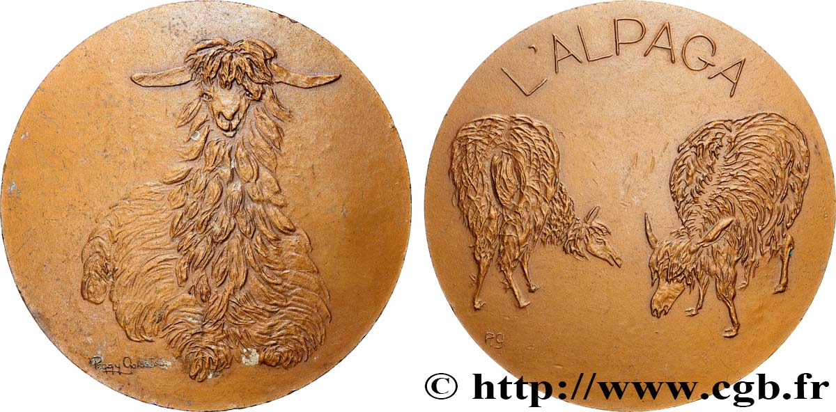 ANIMALS Médaille animalière - Alpaga AU