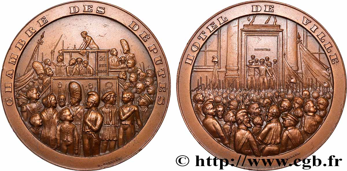 DEUXIÈME RÉPUBLIQUE Médaille, Formation du gouvernement provisoire fVZ