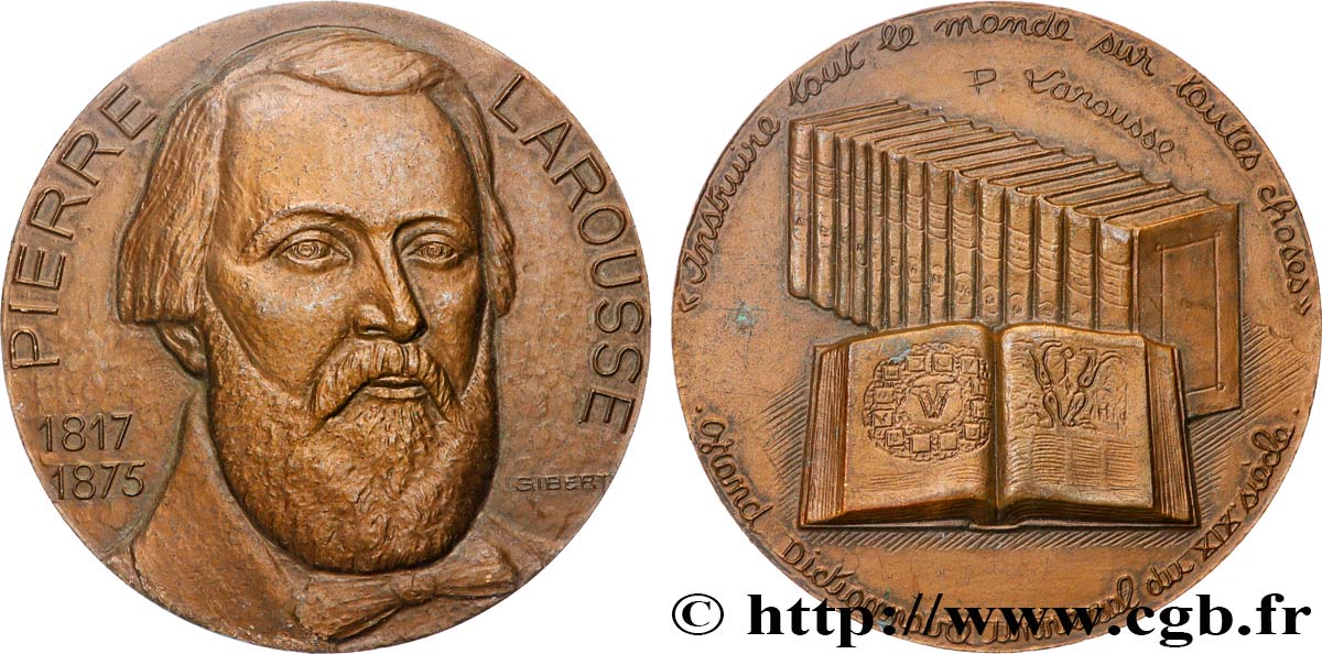LITERATURE : WRITERS - POETS Médaille, Pierre Larousse AU