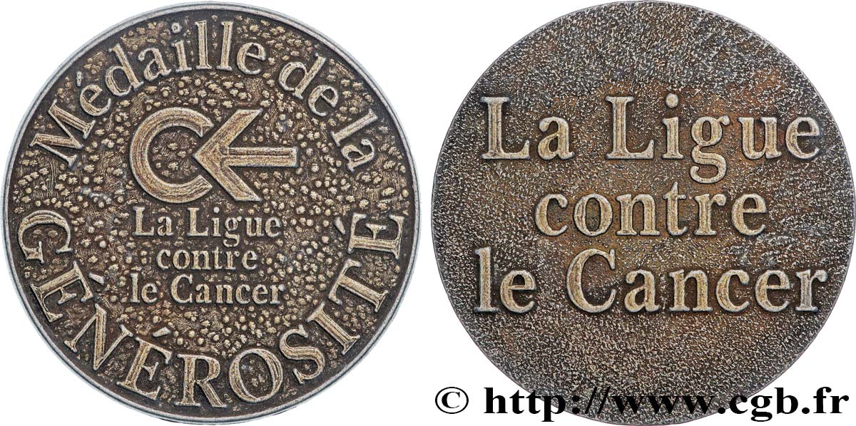 PRIZES AND REWARDS Médaille, Ligue contre le Cancer XF