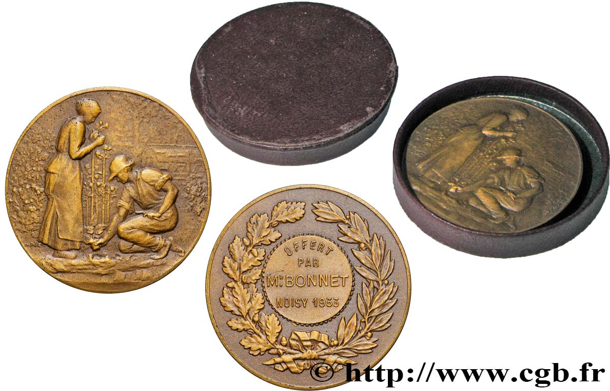 SOCIÉTÉS D AGRICULTURE, HORTICULTURE, PÈCHE ET CHASSE Médaille, Comice agricole q.SPL