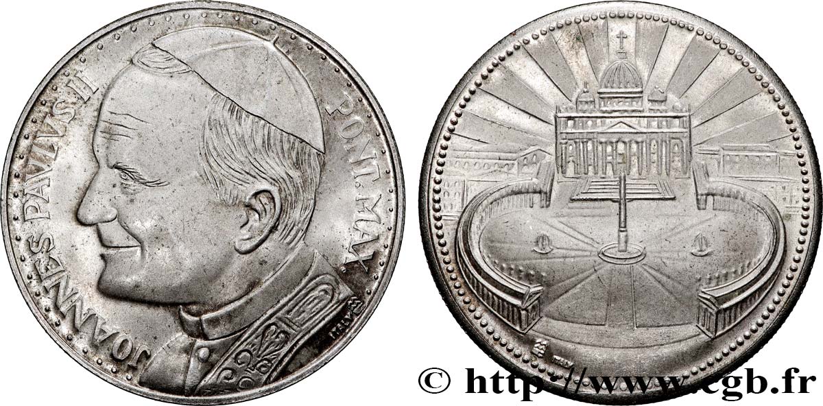 JEAN-PAUL II (Karol Wojtyla) Médaille, Basilique Saint Pierre TTB+