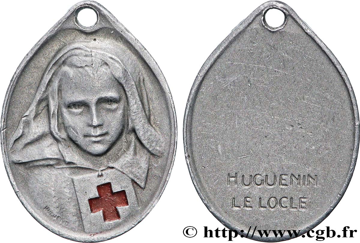 SUISSE Médaille, Infirmière de la croix de rouge  TTB+