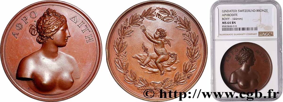 ART, PAINTING AND SCULPTURE Médaille, Aphrodite SC64