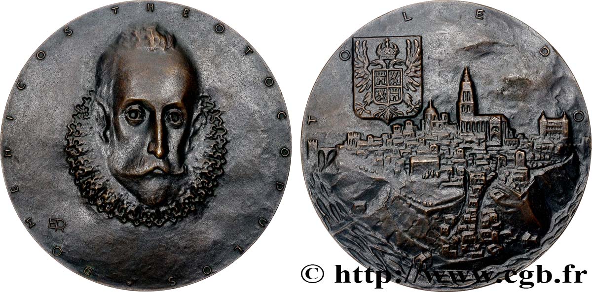 ESPAÑA - REINO DE ESPAÑA - FELIPE III Médaille, Domenicos Theotocopulos  EBC