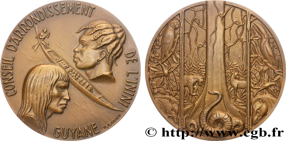 GUYANA Médaille, Conseil d’arrondissement de l’Inini AU