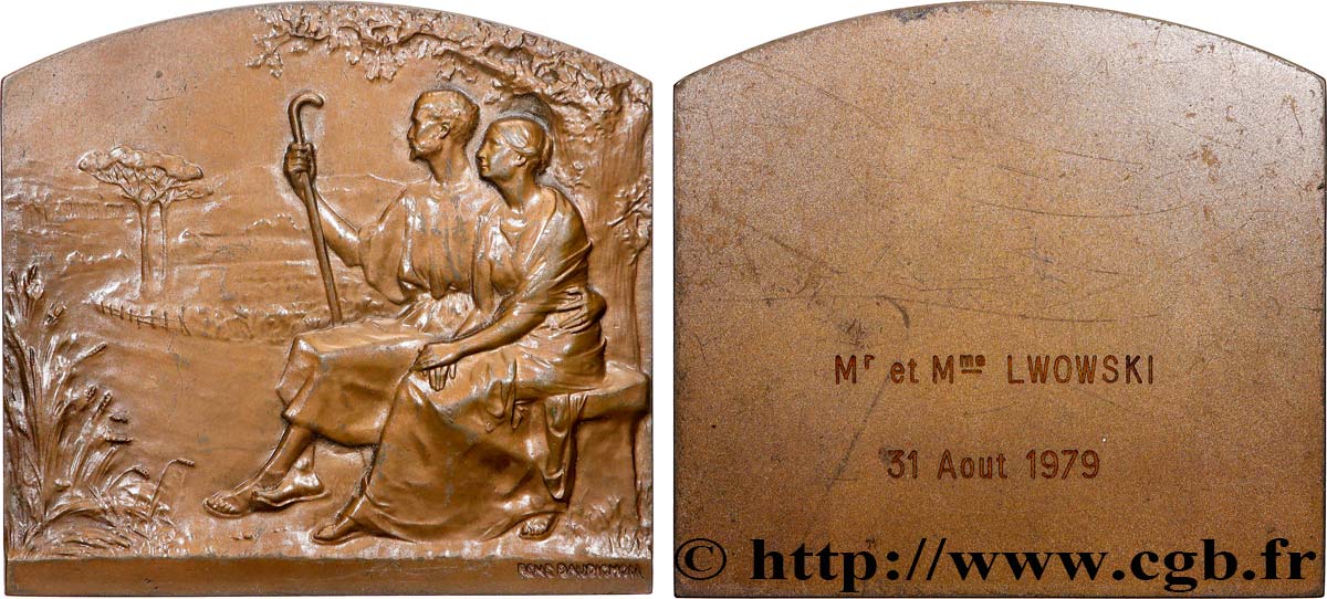 AMOUR ET MARIAGE Plaquette, Noces d’argent TTB+