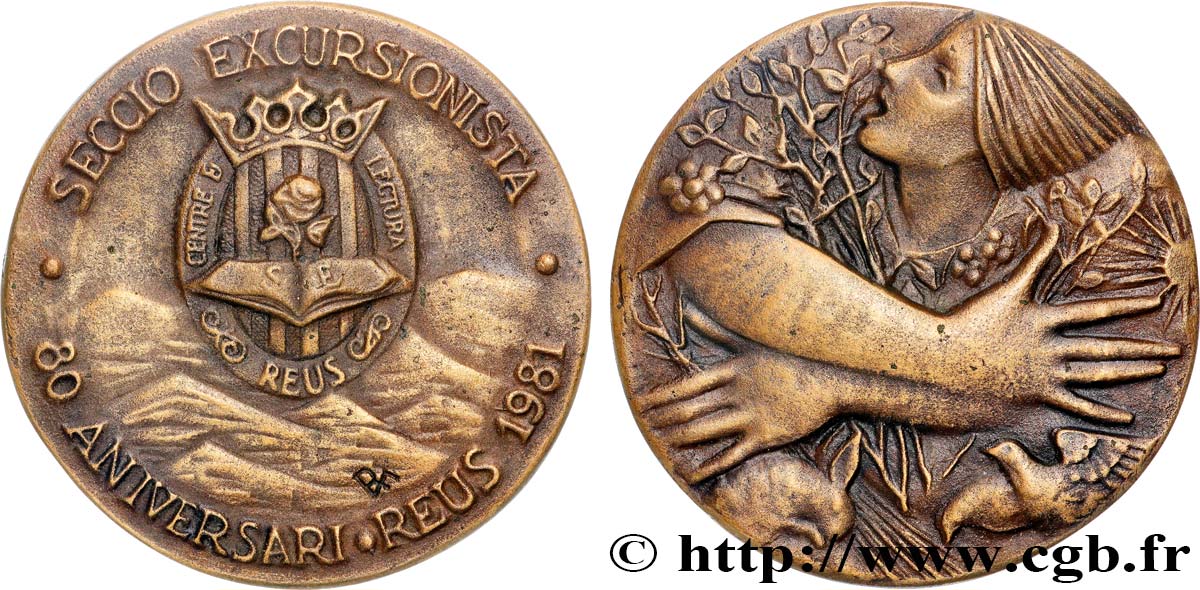 SPAGNA Médaille, 80e anniversaire de la section randonneur du centre culturel de Reus, n°29 SPL