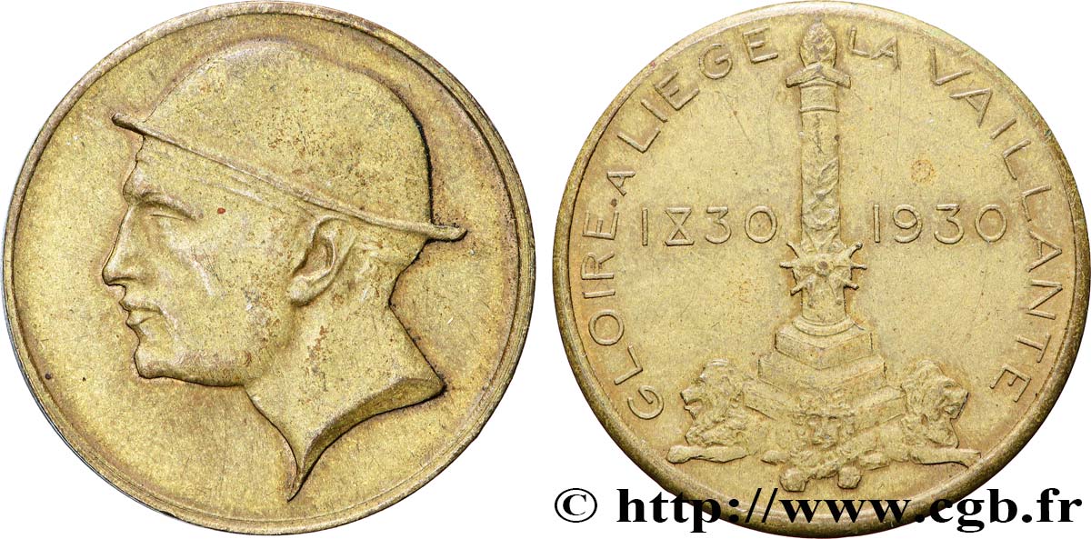 BELGIEN - KÖNIGREICH BELGIEN - ALBERT I. Médaille, Gloire à Liège SS