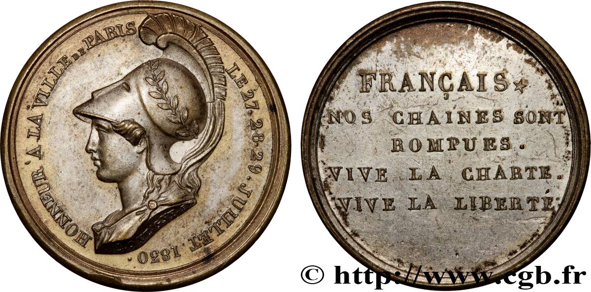 LOUIS-PHILIPPE I Médaille, Honneur de la ville de Paris AU