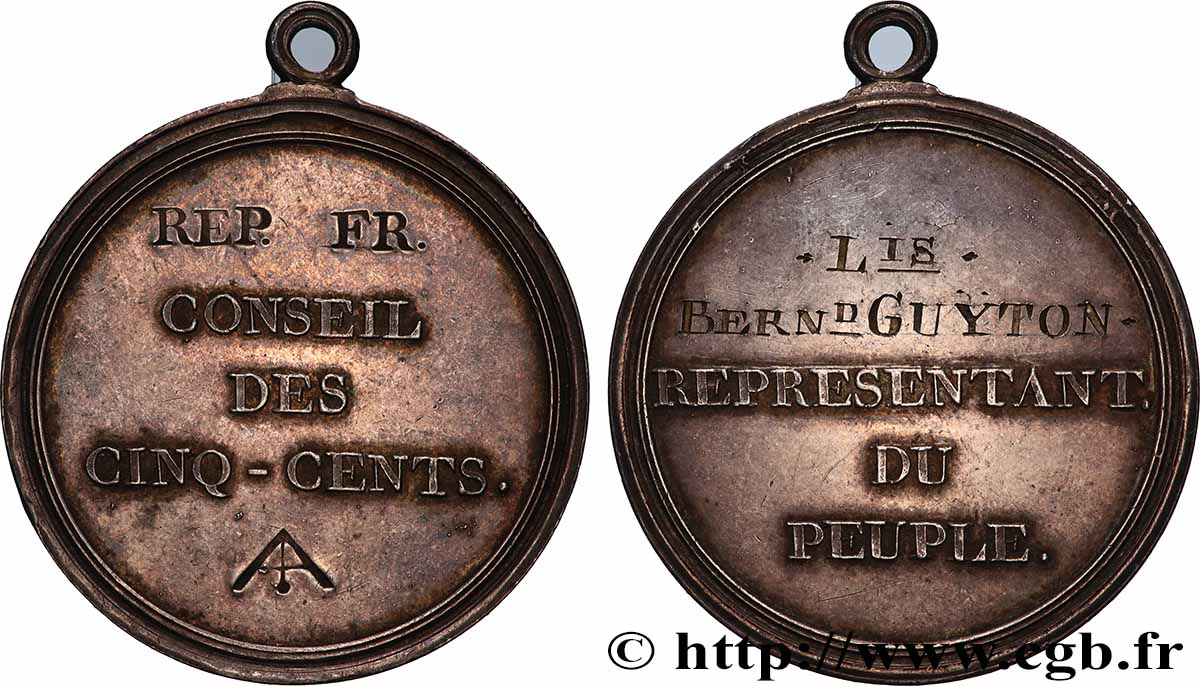 DIRECTOIRE Médaille, Conseil des Cinq-cents AU