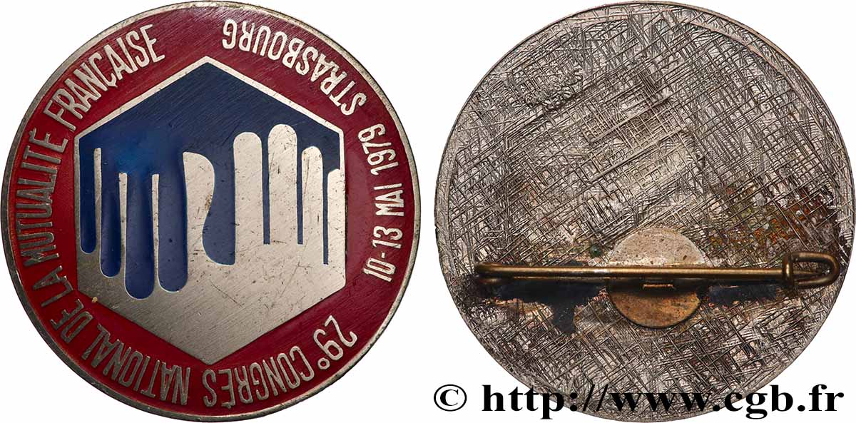 ASSURANCES Médaille, Badge, 29e congrès national de la mutualité française XF