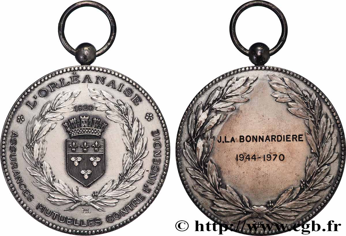 ASSURANCES Médaille, L’Orléanaise SUP/TTB+