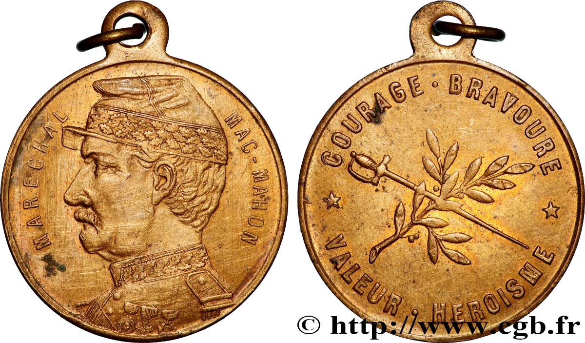 GUERRE DE 1870-1871 Médaille, Maréchal Mac-Mahon fVZ