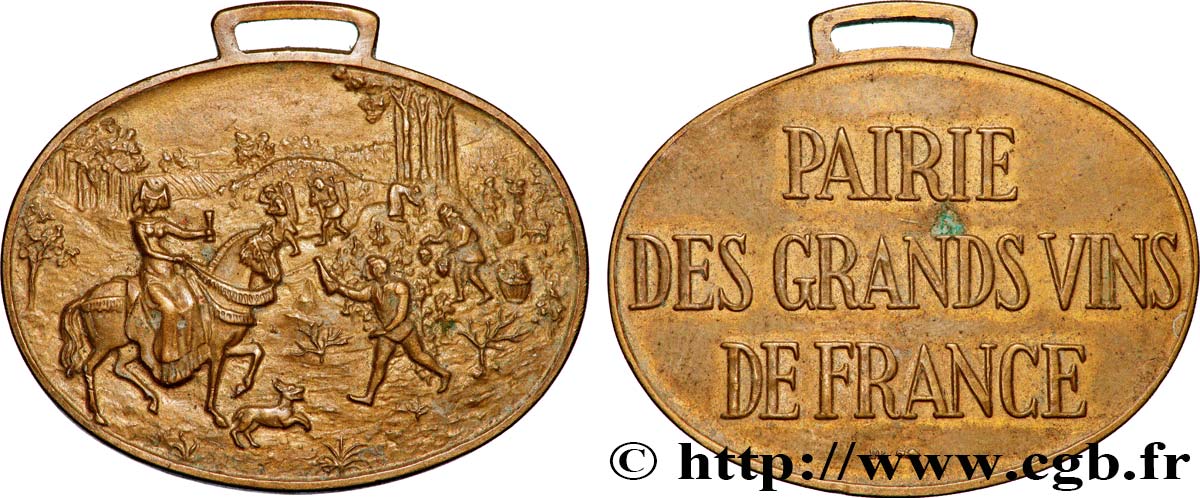 CORPORATIONS - DISTILLATEURS et LIMONADIERS Médaille, Pairie de grands vins de France AU