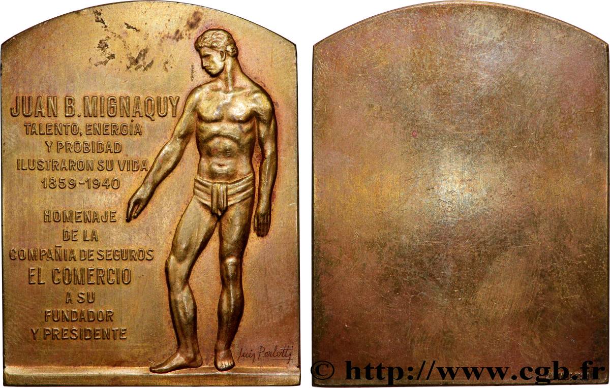 ASSURANCES Médaille, Juan B. Mignaquy TTB+