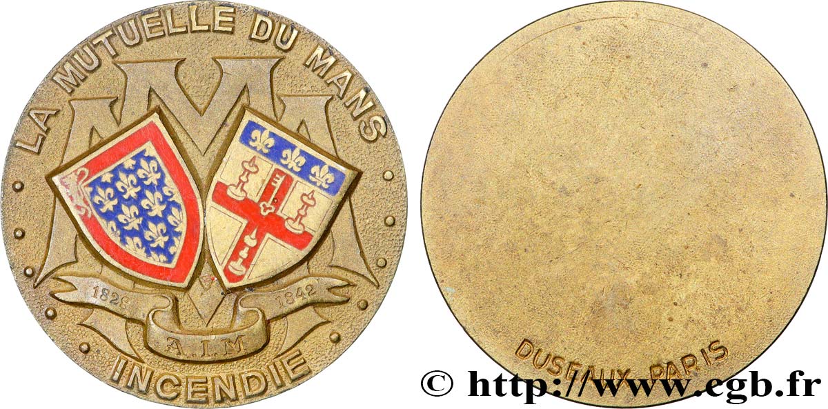 ASSURANCES Médaille, La Mutuelle du Mans, Incendie TTB+