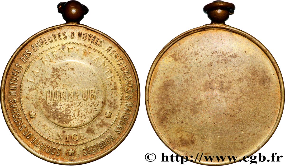 ASSURANCES Médaille d’honneur, Société de secours mutuels des employés d’hôtels, restaurants et maisons meublés VF