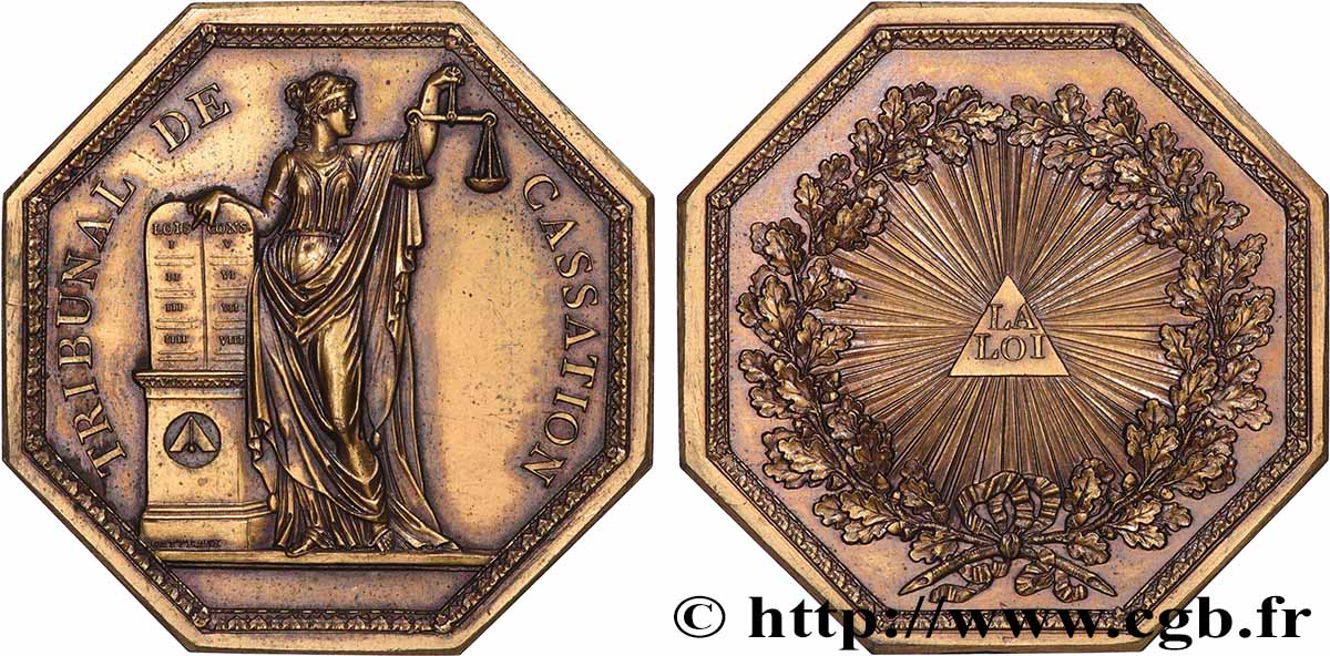 PREMIER EMPIRE Médaille, Cour de cassation, refrappe SUP