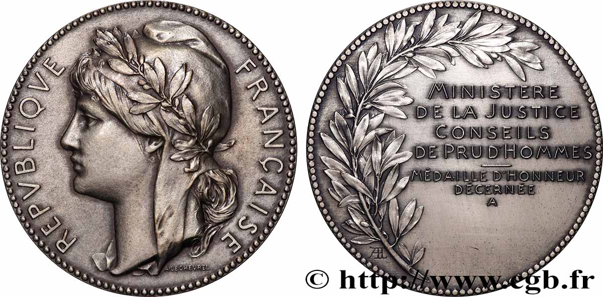 QUINTA REPUBBLICA FRANCESE Médaille d’honneur, Ministère de la justice, Conseils de prud’hommes SPL+