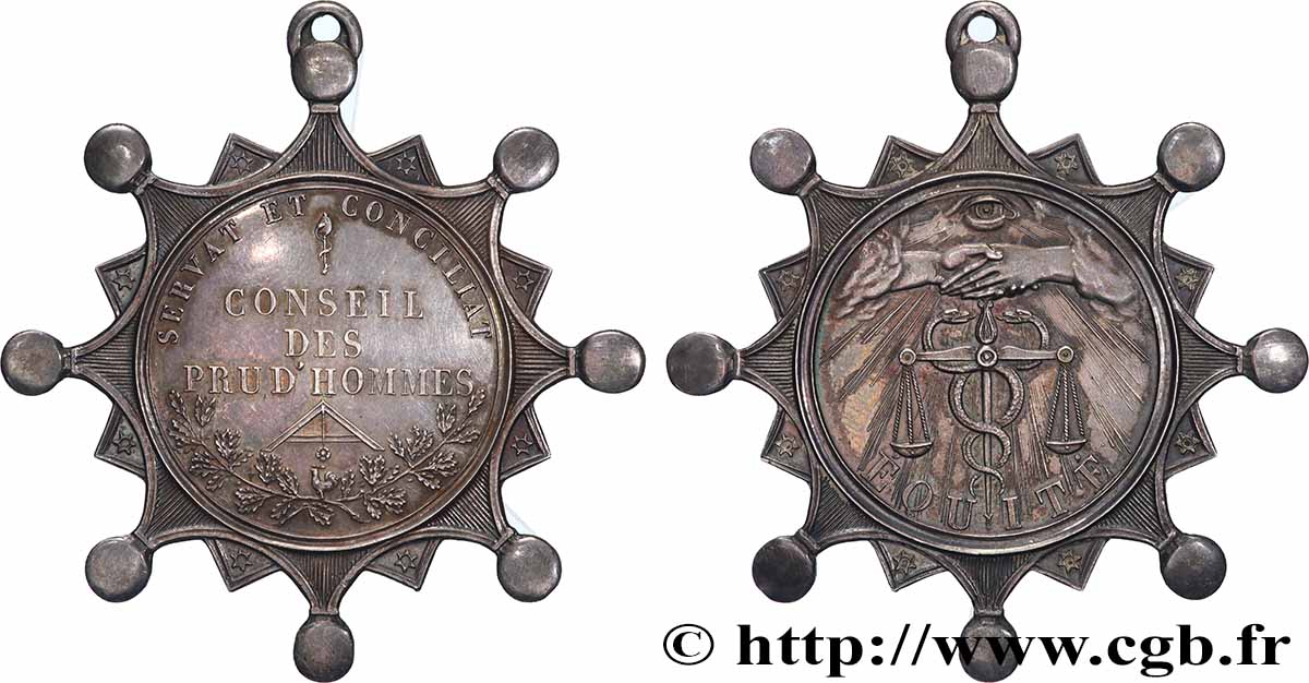 LOUIS-PHILIPPE Ier Médaille, Conseil des Prud’Hommes TTB+