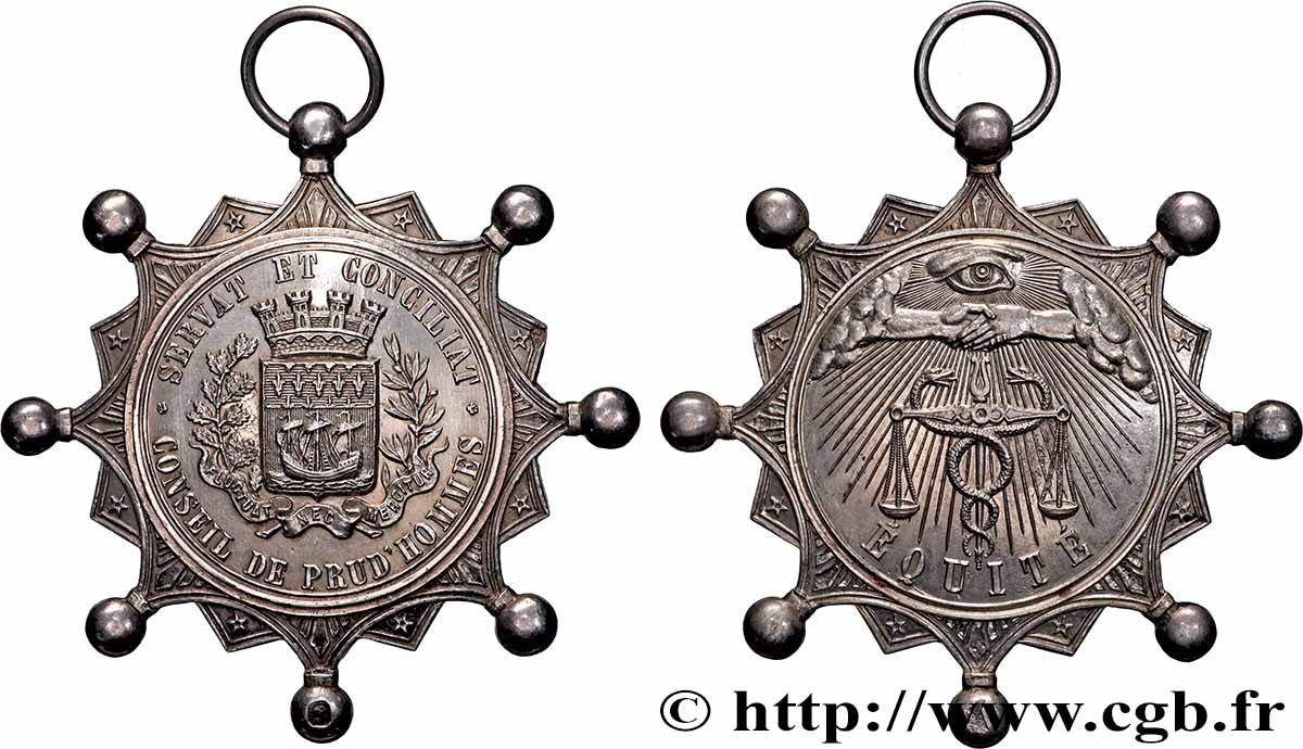 TROISIÈME RÉPUBLIQUE Médaille, Conseil des Prud’Hommes SUP