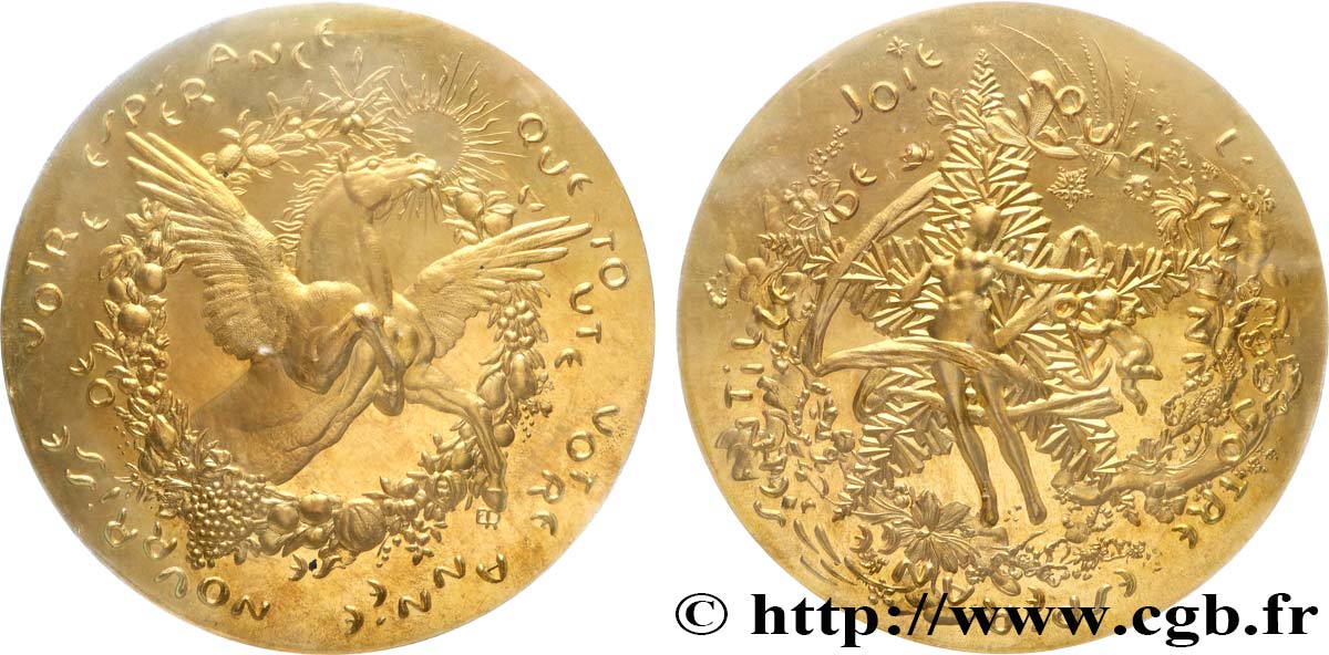 V REPUBLIC Médaille, Voeux d’espérance MS