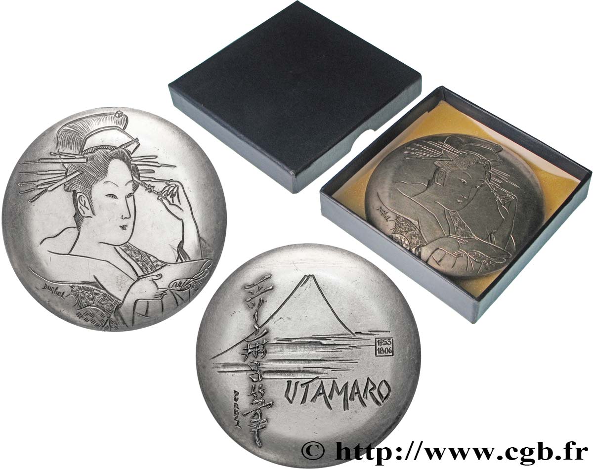 ARTISTES : GRAVEURS, PEINTRES, SCULPTEURS Médaille, Utamaro (Kitagawa), n°89 SUP