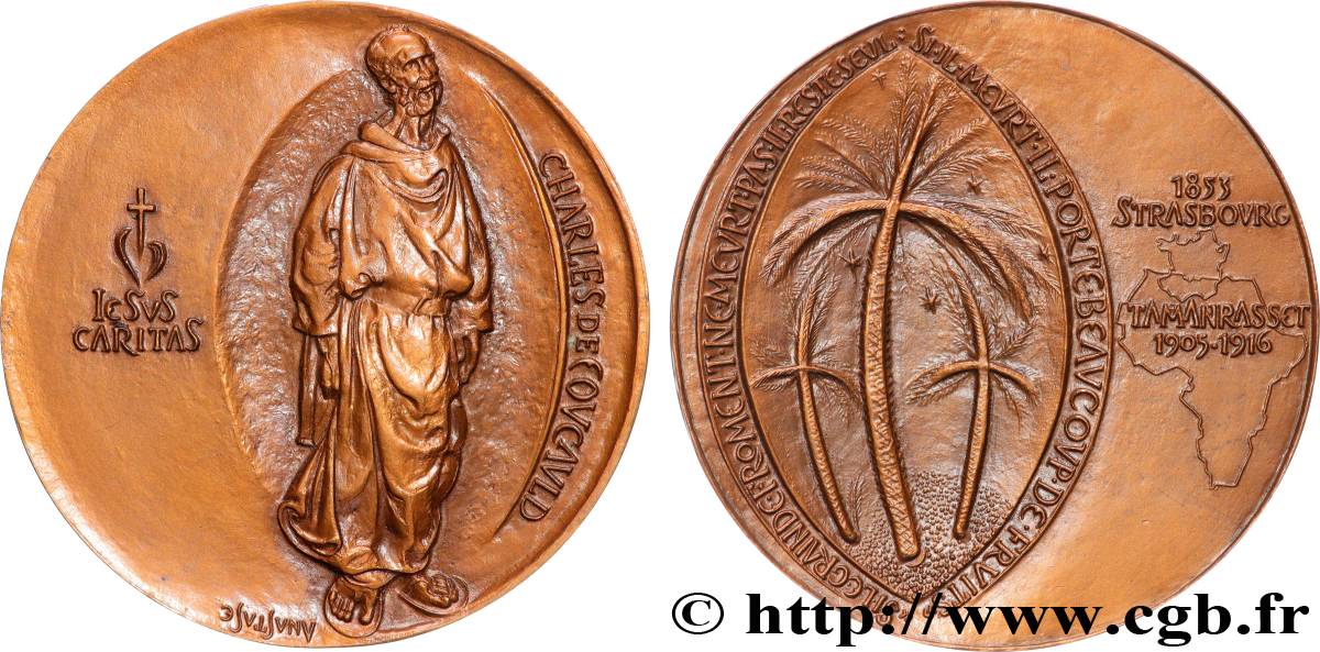 QUARTA REPUBBLICA FRANCESE Médaille, Charles de Foucauld SPL