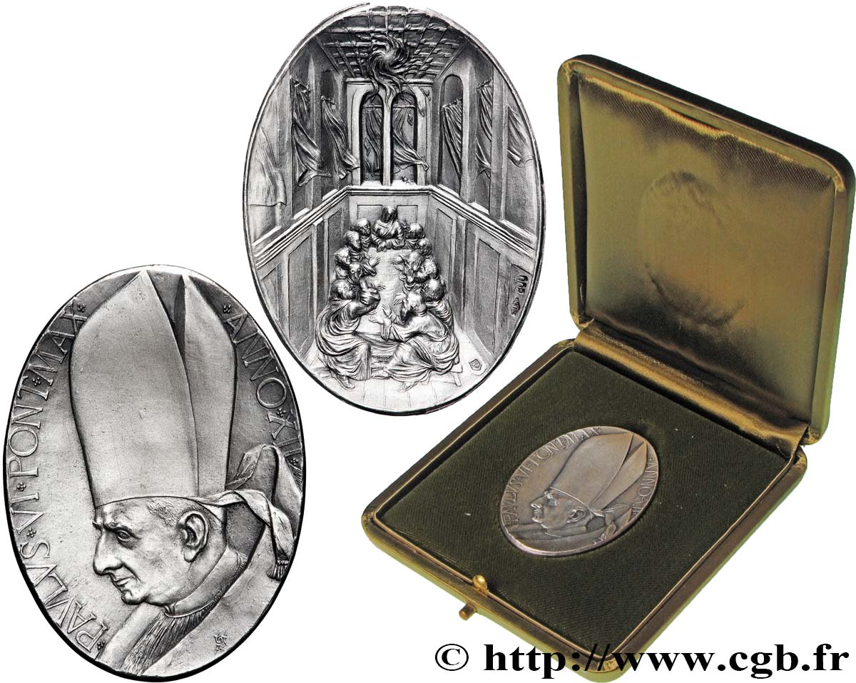 VATICAN AND PAPAL STATES Médaille, Paul VI, Pentecôte AU