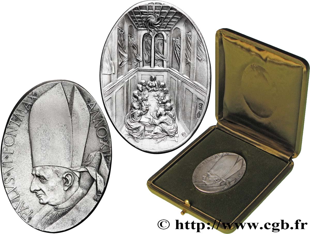 VATICANO E STATO PONTIFICIO Médaille, Paul VI, Pentecôte SPL