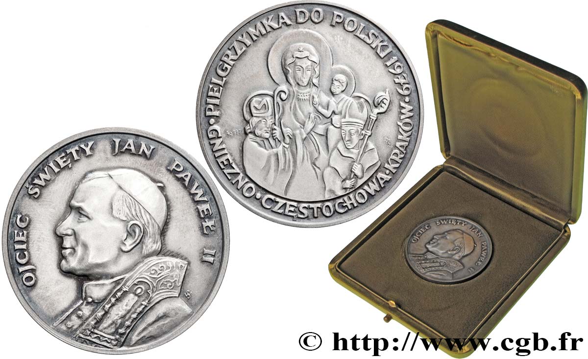JEAN-PAUL II (Karol Wojtyla) Médaille, Pèlerinage en Pologne SUP