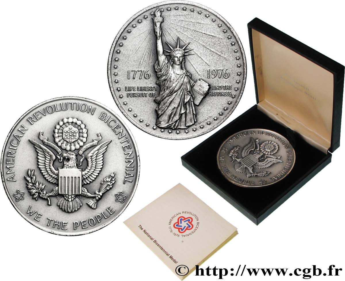ESTADOS UNIDOS DE AMÉRICA Médaille, Bicentenaire de la Révolution MBC+