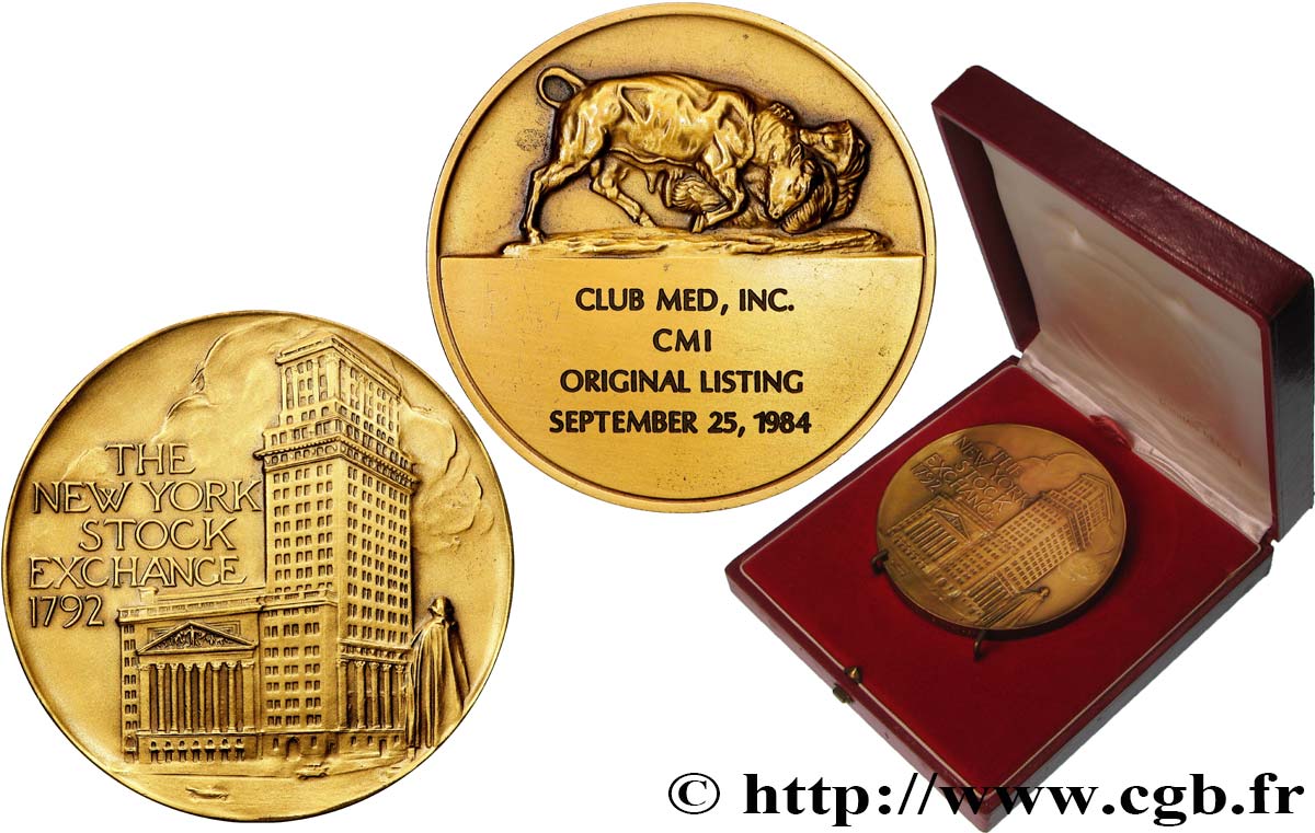 ÉTATS-UNIS D AMÉRIQUE - NEW YORK Médaille, The New York Stock Exchange SUP/TTB+