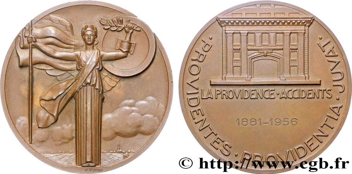 QUATRIÈME RÉPUBLIQUE Médaille, La Providence SUP