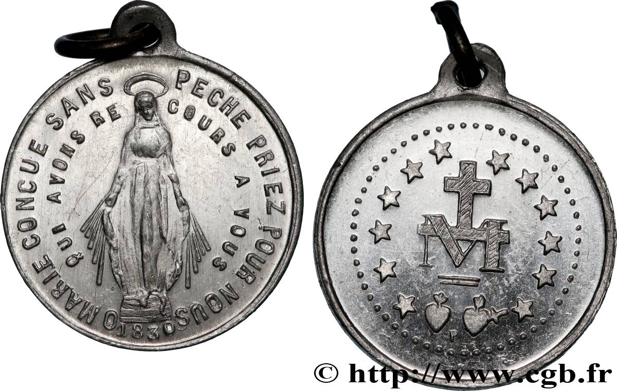 MÉDAILLES RELIGIEUSES Médaille, Vierge Marie fVZ