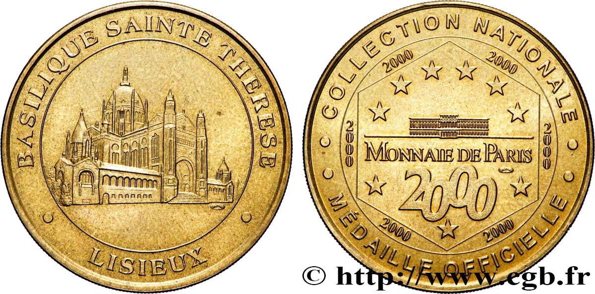 MÉDAILLES TOURISTIQUES Médaille touristique, Basilique Sainte-Thérèse, Lisieux SUP