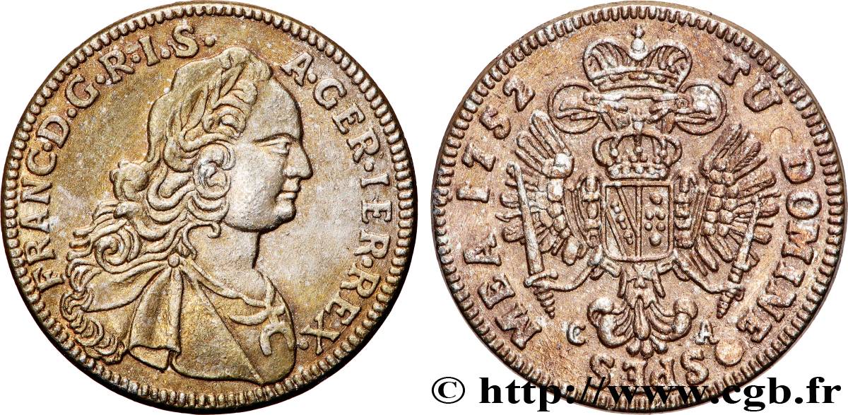 AUTRICHE - TYROL - FRANÇOIS Ier DE LORRAINE Médaille, Reproduction du Ducat d’or TTB+