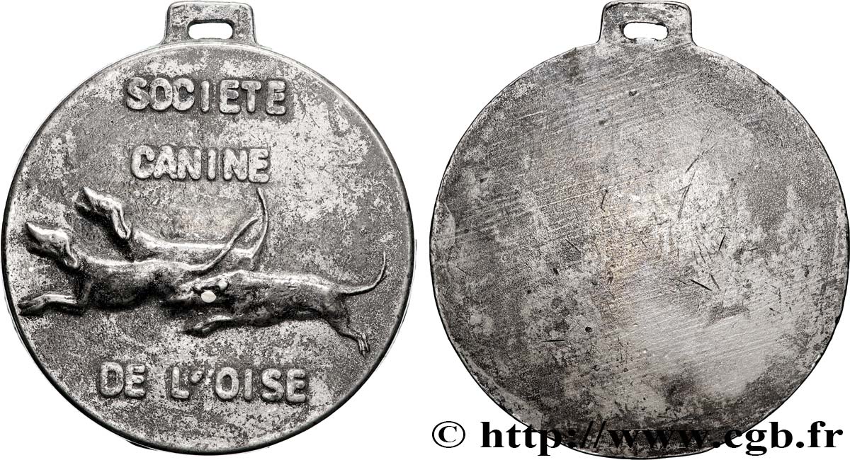 SOCIÉTÉ CANINE - CHIENS ET CONCOURS Médaille, Société canine de l’Oise TTB