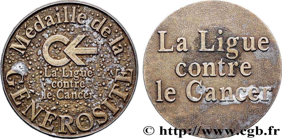 PRIX ET RÉCOMPENSES Médaille, Ligue contre le Cancer MBC