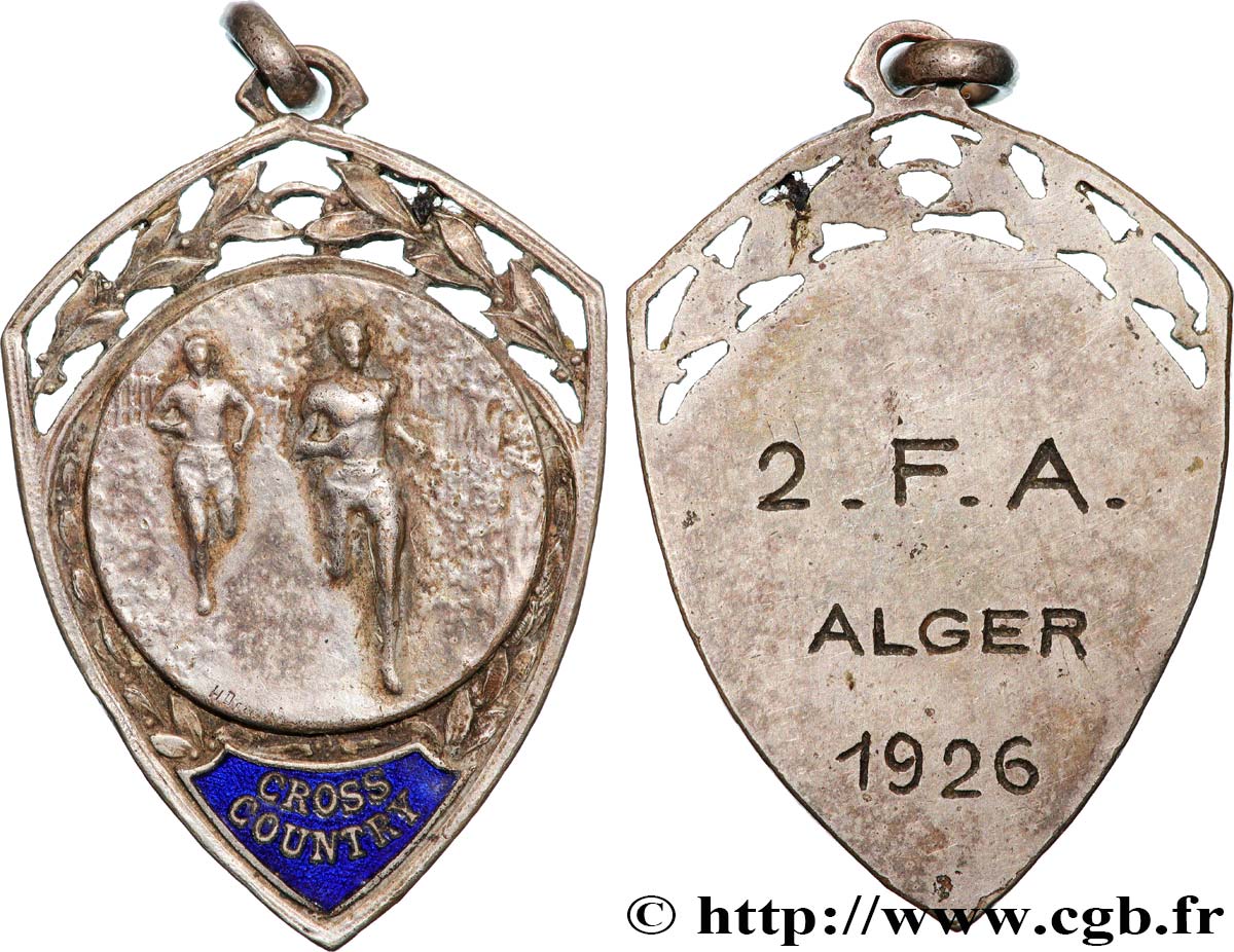 ALGÉRIE - TROISIÈME RÉPUBLIQUE Médaille, Cross Country MBC+