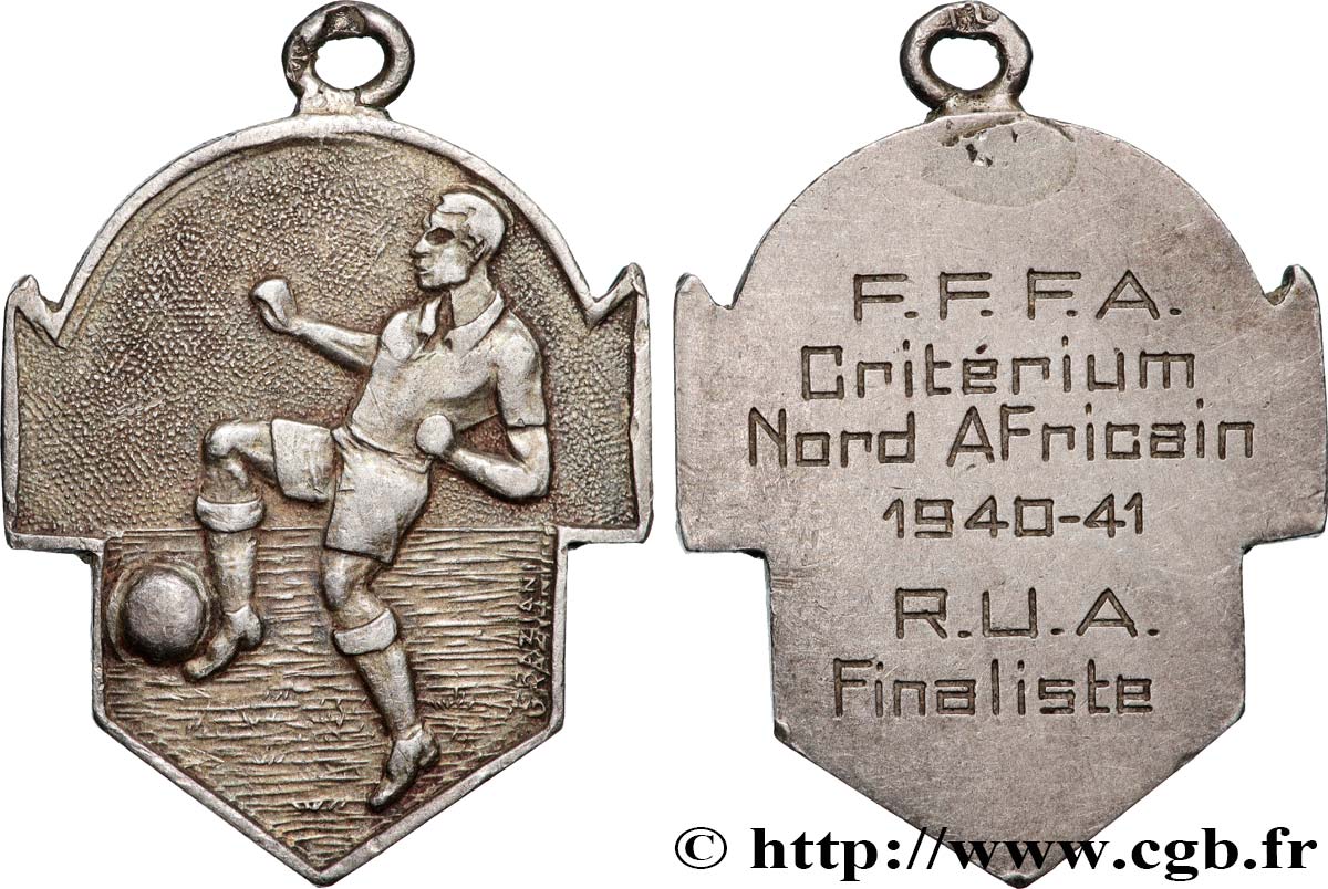 ALGÉRIE - TROISIÈME RÉPUBLIQUE Médaille, Coupe d Afrique du Nord MBC+
