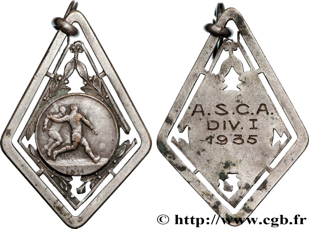 ALGÉRIE - TROISIÈME RÉPUBLIQUE Médaille, A.S.C.A TTB