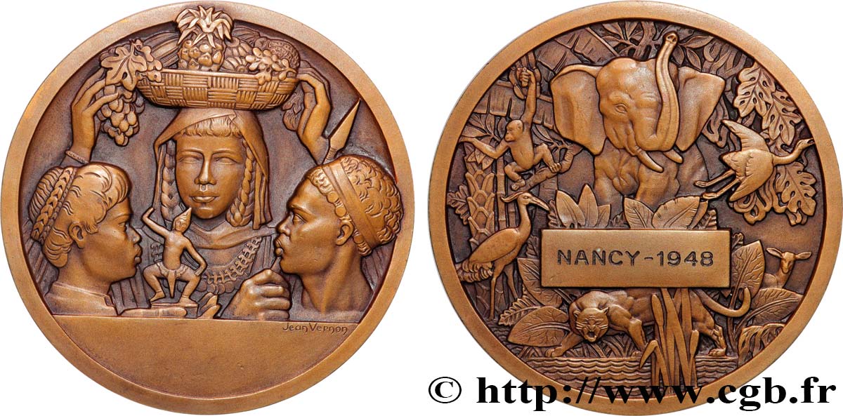 IV REPUBLIC Médaille, Exposition coloniale de Paris (1931) AU
