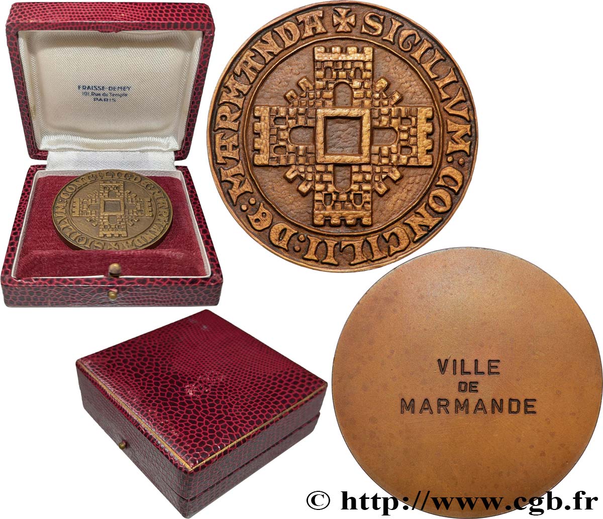 VILLES ET MAIRIES Médaille, Sceau de Marmande AU