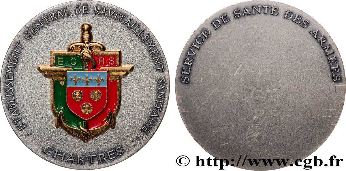 MÉDECINE - SOCIÉTÉS MÉDICALES Médaille, Établissement central de ravitaillement sanitaire fVZ