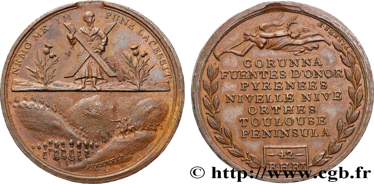 SCOTLAND Médaille, 42 Royal Highland Regiment EBC