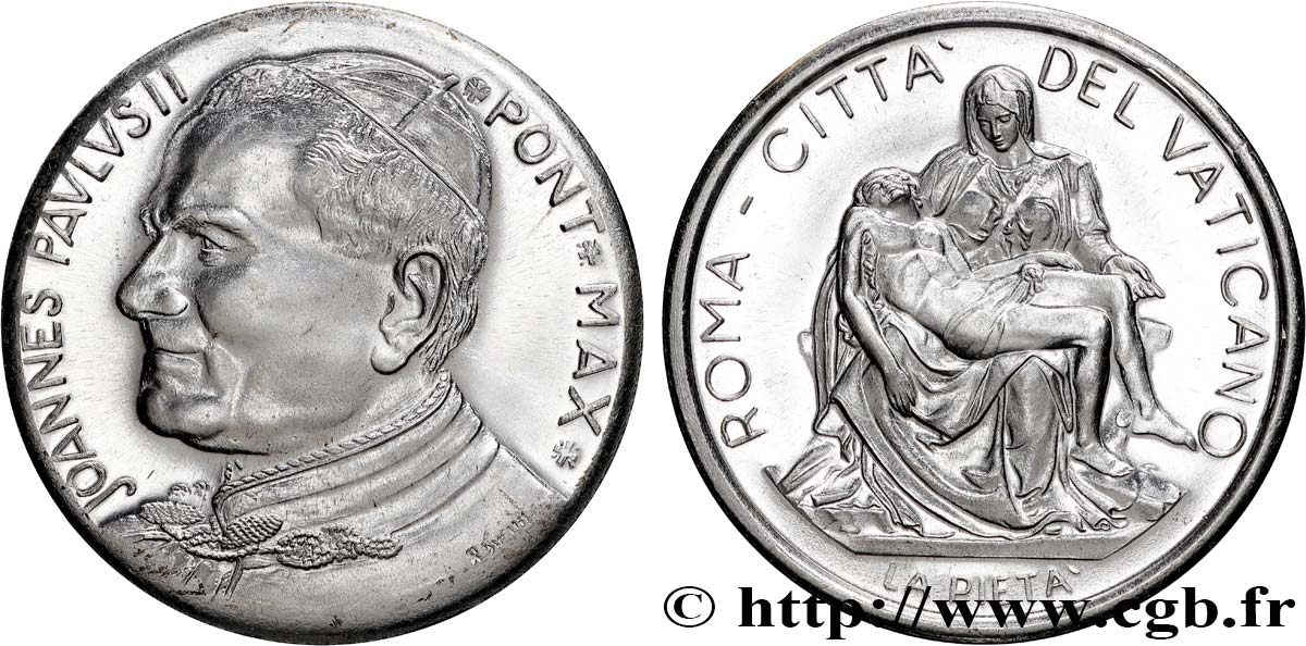 VATIKANSTAAT UND KIRCHENSTAAT Médaille, Jean-Paul II, Pieta du Vatican fVZ