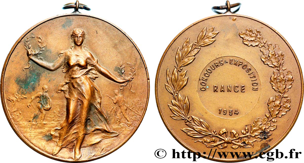 BELGIQUE - ROYAUME DE BELGIQUE - BAUDOUIN Ier Médaille, Concours exposition TTB